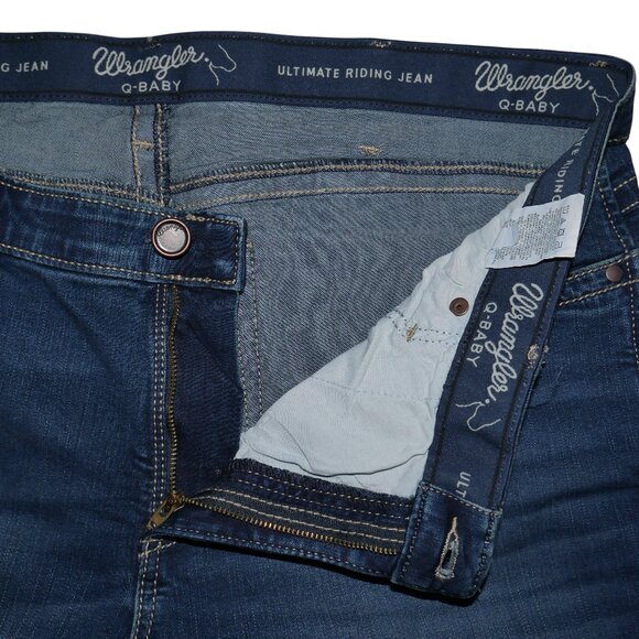 Wrangler Q-Baby Boot Cut Jeans Women's Plus Size 20W x 32 Dark Wash NWT - Picture 12 of 13